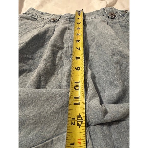 Vintage Bill Blass Jean Size 8 Pleated Shorts High Waisted‎ Denim - Picture 4 of 6